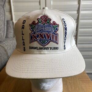 Team NFL Dallas Cowboys Super Bowl XXVII January 31 1993 Baseball Hat Ivory READ